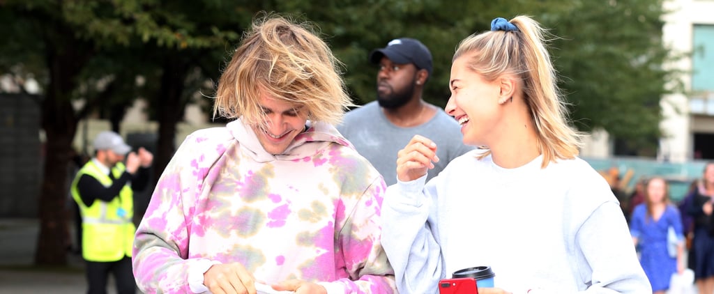Justin Bieber Tie-Dye Sweatshirt Singing in London