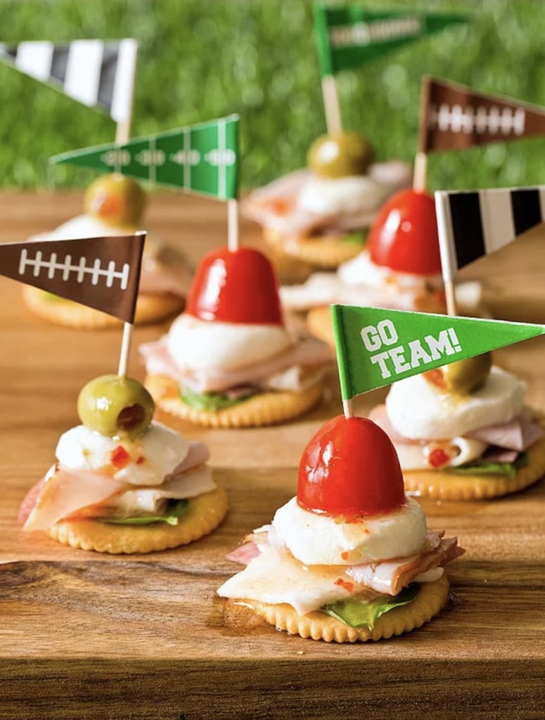 Antipasto Football Cracker Stacks