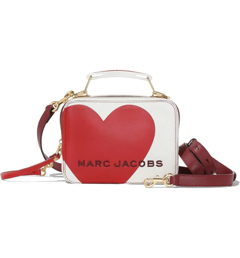 The Marc Jacobs The Box 20 Heart Leather Crossbody Bag
