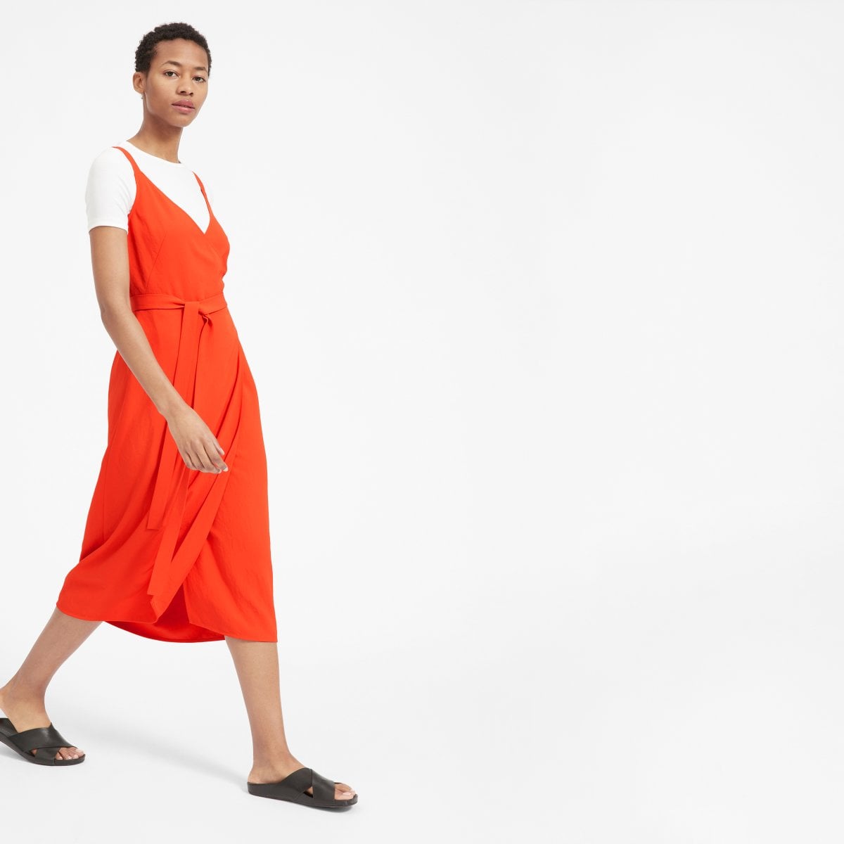 Everlane goweave wrap sales dress