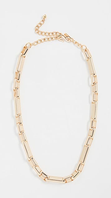 Kenneth Jay Lane Polished Gold Chain Link Necklace