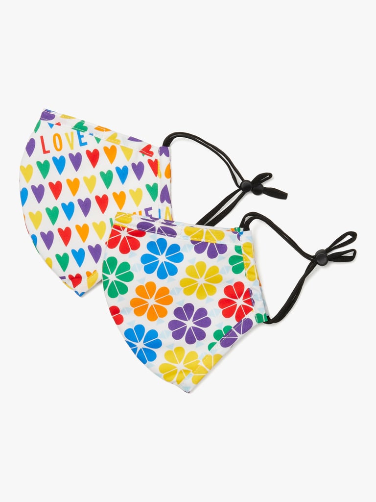 Kate Spade New York Rainbow Hearts & Spade Flower Non-Medical Mask Set ($25)