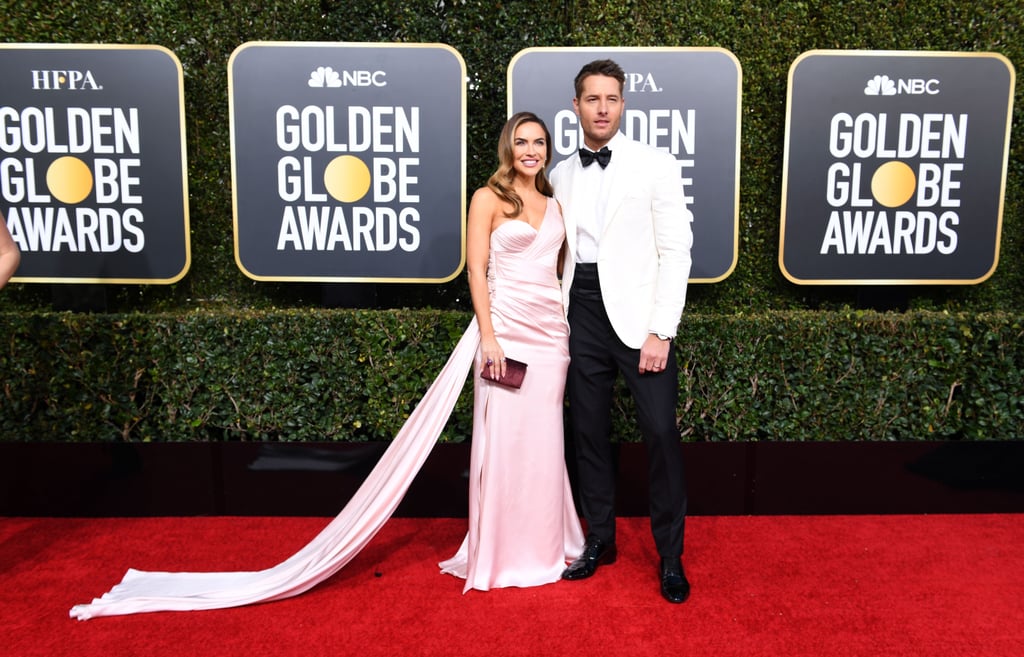 Justin Hartley and Chrishell Stause at 2019 Golden Globes