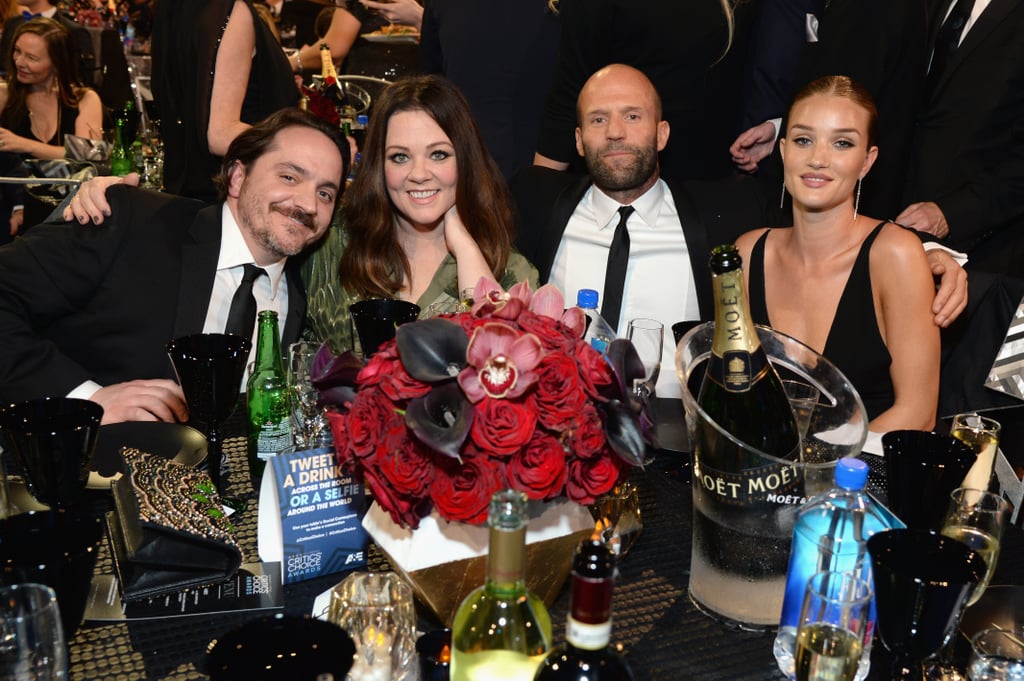 Pictured: Rosie Huntington-Whiteley, Jason Statham, Melissa McCarthy, and Ben Falcone