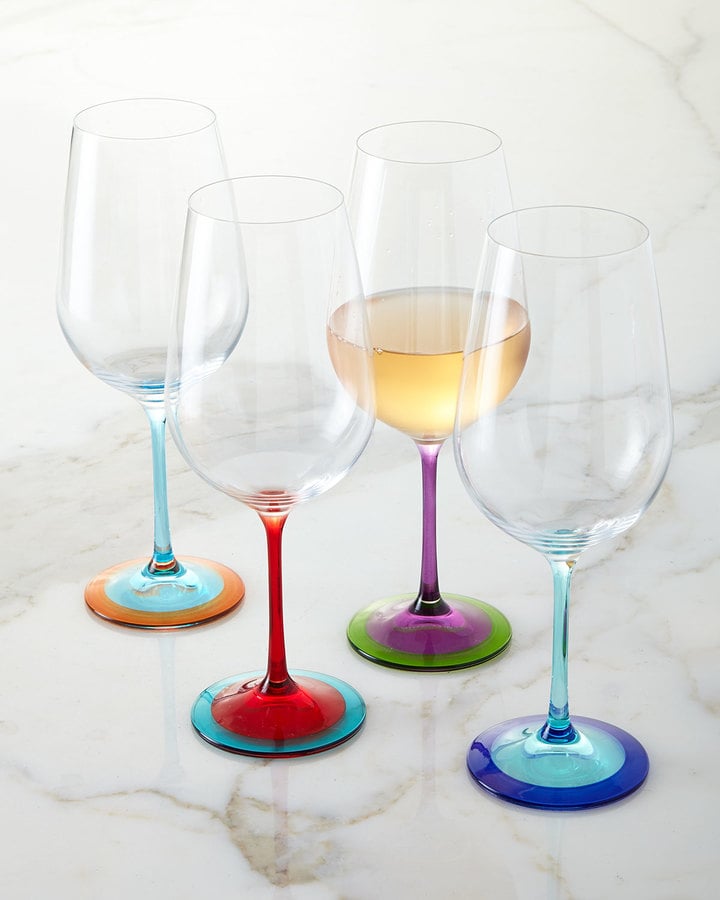 DKNY Color-Base Wine Glasses