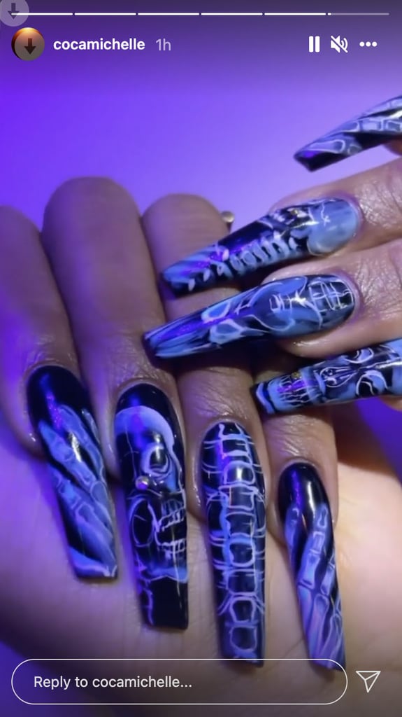 See Megan Thee Stallion's X-Ray Halloween Nails