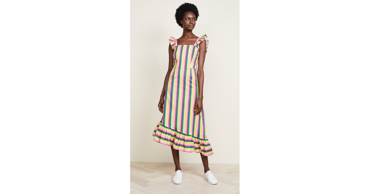 Staud Valentina Stripe Dress Chrissy Metz's Dress at