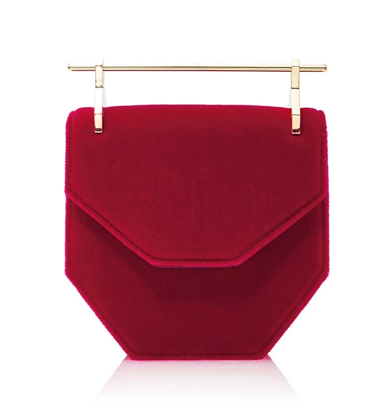 This M2Malletier Velvet Mini Amor Fati Bag ($1,150) is luxurious to the eye and the touch.