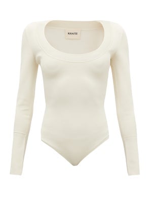 Khaite Kerry Scoop-Neck Jersey Bodysuit