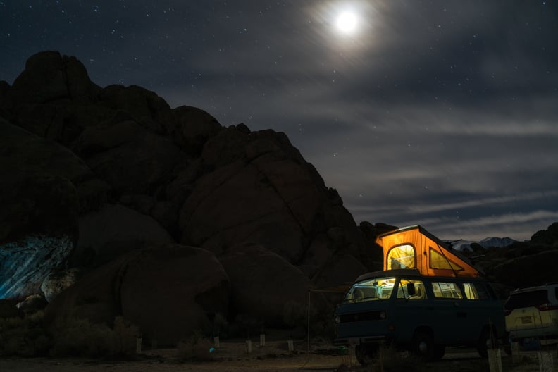 Go off the grid and spend a night under the stars.