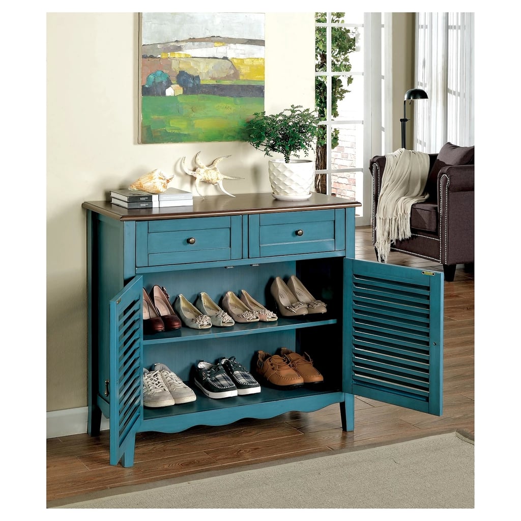 Sun and Pine Tawnya Country-Style 2-Drawer Cabinet