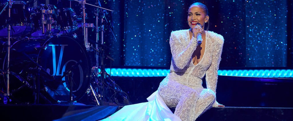 Jennifer Lopez Galia Lahav Jumpsuit on New Year's Eve