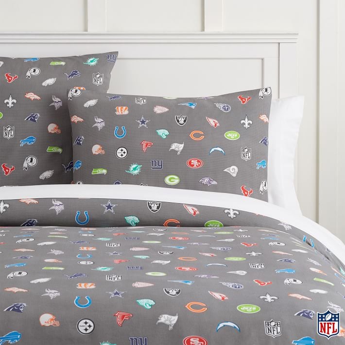 Pottery Barn Teen S Nfl Bright Logo Duvet Cover You Re Probably