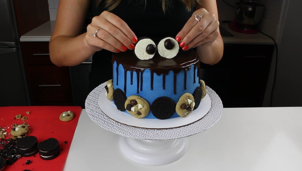 Chocolate Cookie Monster Cake