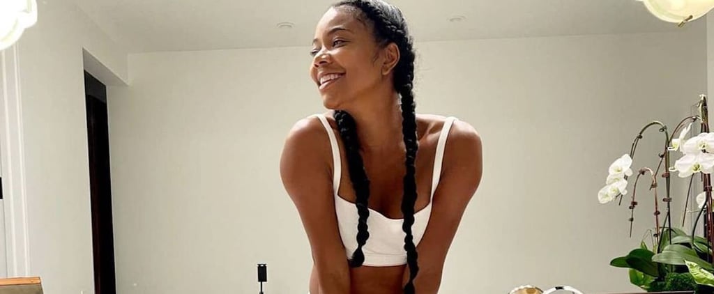Gabrielle Union's White Calvin Klein x Heron Preston Set