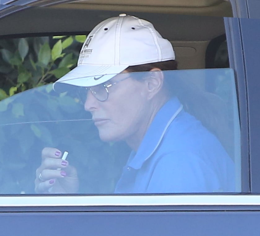 Bruce Jenner celebrated his 65th birthday on Tuesday with a bright red manicure and a cigarette. The former Olympian rocked his new painted nails while driving around Malibu, CA, in his Escalade. Bruce's evolving look has been getting quite a bit of attention in the press, particularly after he announced his separation from Kris Jenner. He recently grew out his shaggy hairstyle into a long bob and underwent a controversial "tracheal shave" back in January to reduce the size of his Adam's apple. His new look led to rumors that he was planning on transitioning from male to female, which has been repeatedly shot down by his friends and family as "absurd." After all, Bruce is hardly the first male star to get a manicure!