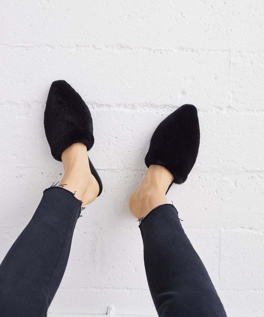 jenni kayne shearling mule tan