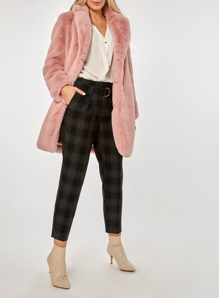 Dorothy Perkins Pink Faux Fur Coat Cheap Winter Coats 2018 POPSUGAR