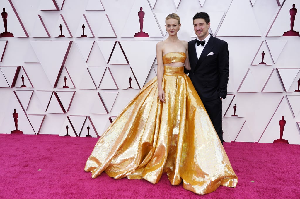 Carey Mulligan and Marcus Mumford at the Oscars 2021