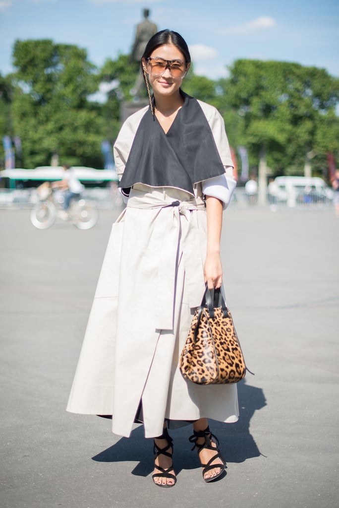 Let a beautiful piece of outerwear become your whole outfit.