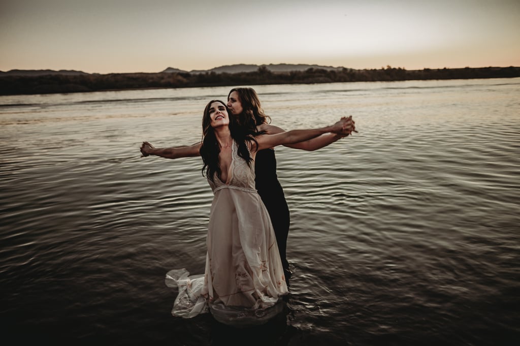 Sexy River Beach Engagement Photo Shoot