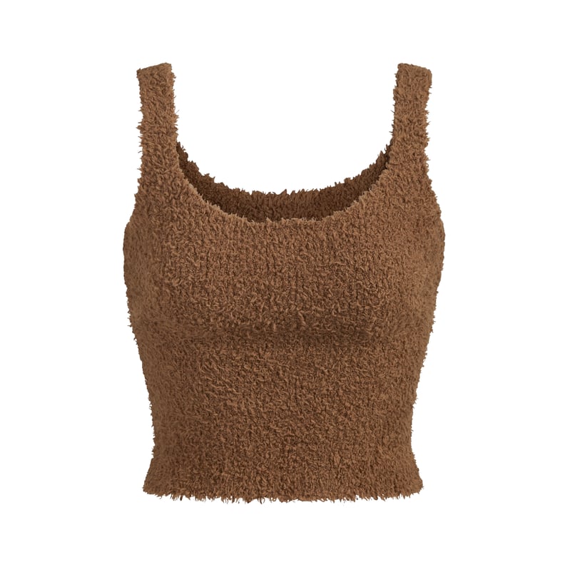 Kim Kardashian Skims Cozy Collection Knit Tank — Camel