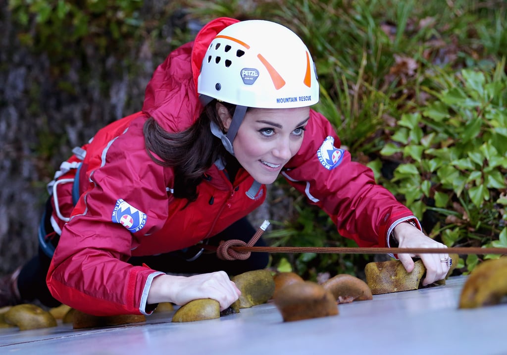 Kate Middleton and Prince William Rock Climbing in UK 2015