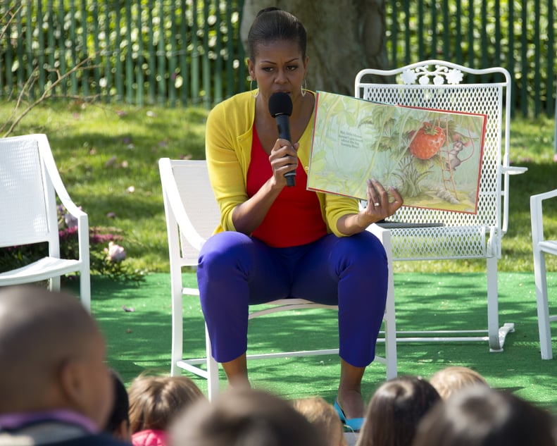 When She Mixed Bright Casual Staples at the 2012 White House Easter Egg Roll