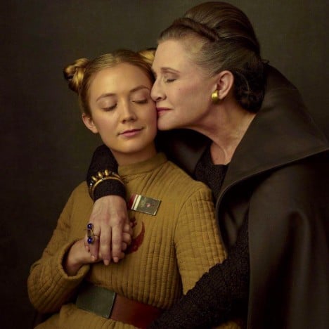 Carrie Fisher and Billie Lourd Vanity Fair Star Wars Photo