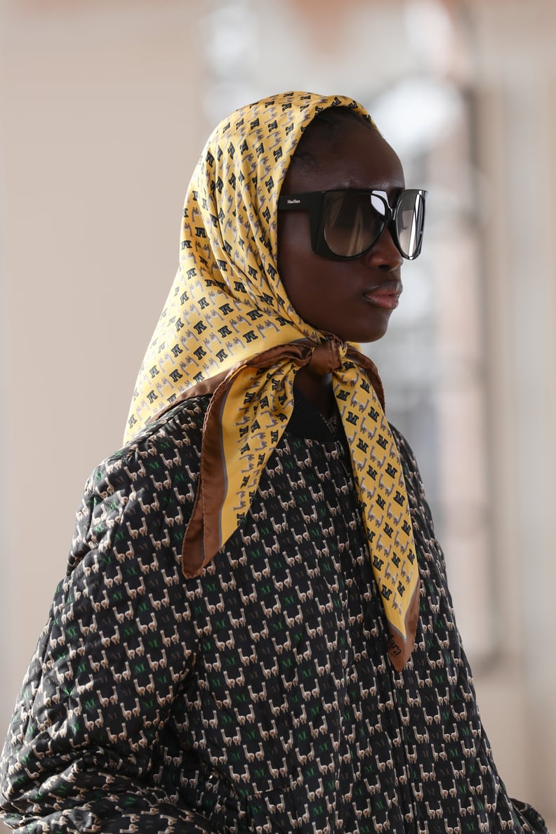 Babushka fashion  Fashion, Sunglasses, Louis vuitton sneakers