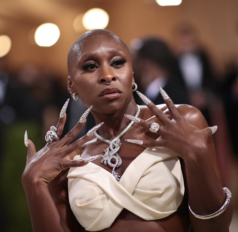 Cynthia Erivo's Crystal-Embellished Nails