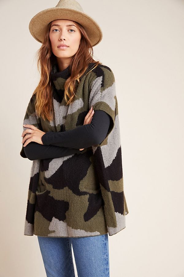 Moth Henrietta Camo Poncho