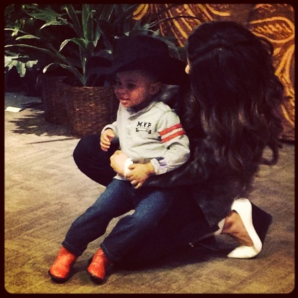 Selena Gomez thought a tiny cowboy was adorable.
Source: Instagram user selenagomez