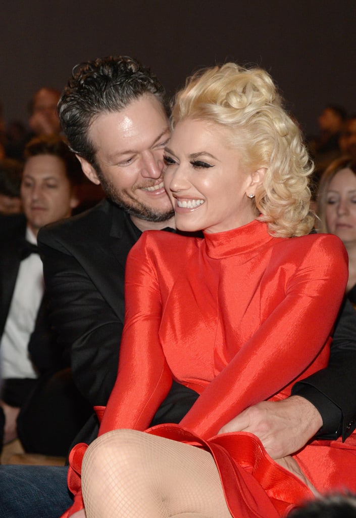 Gwen Stefani and Blake Shelton at Clive Davis Party 2016