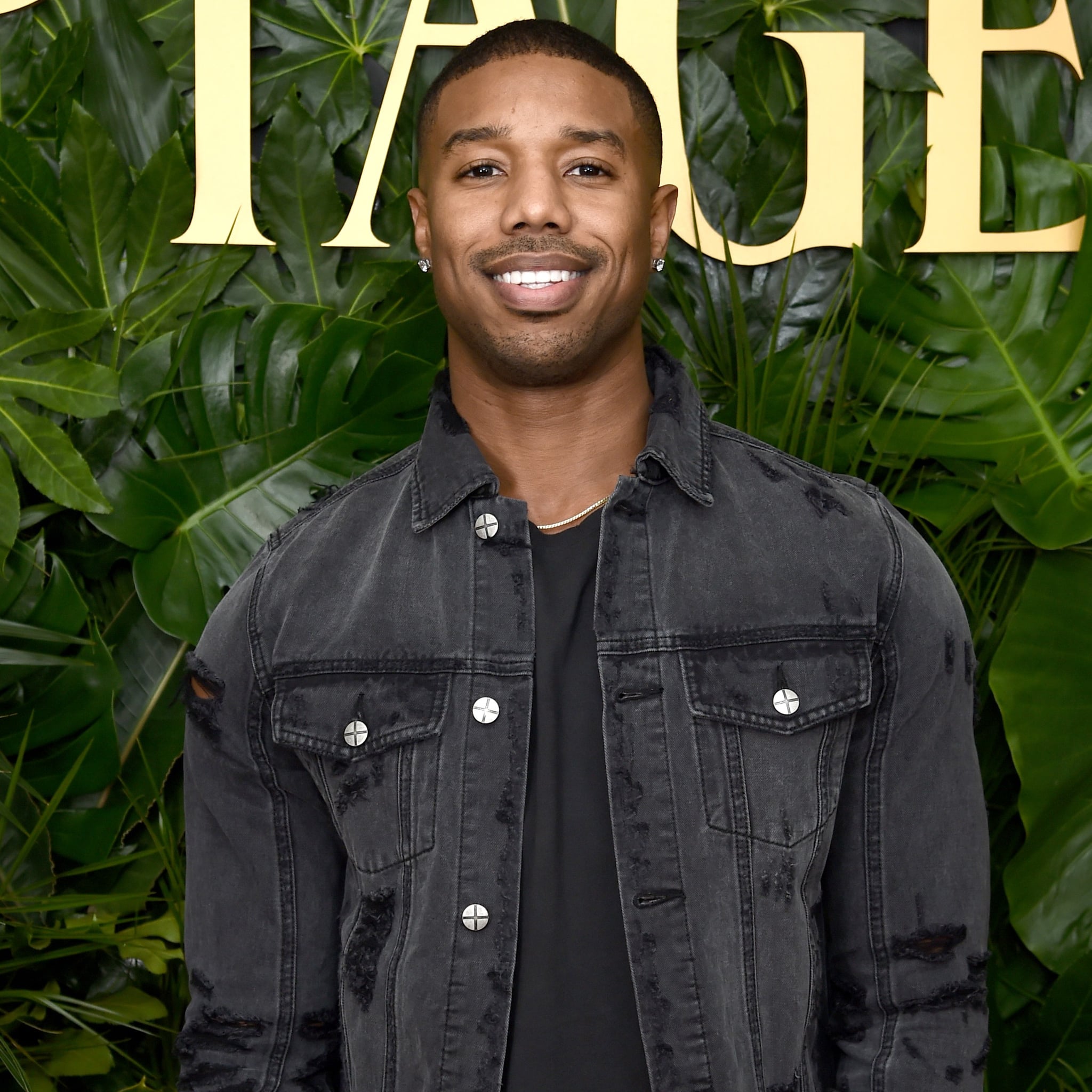 michael b jordan black panther denim jacket