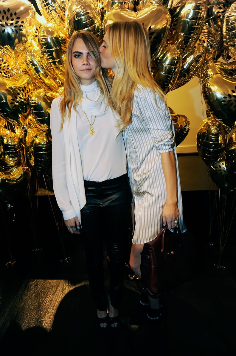 And Poppy Supported Cara at Her Mulberry Collection Launch