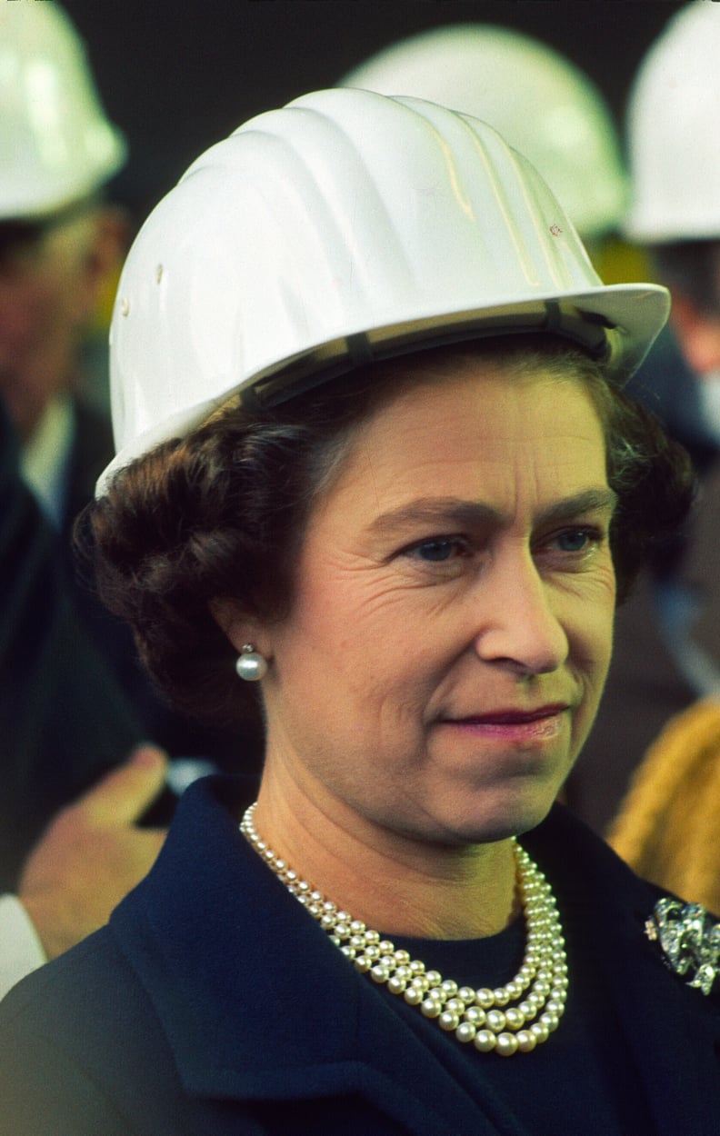 Queen Elizabeth II tours Luxembourg in 1975.