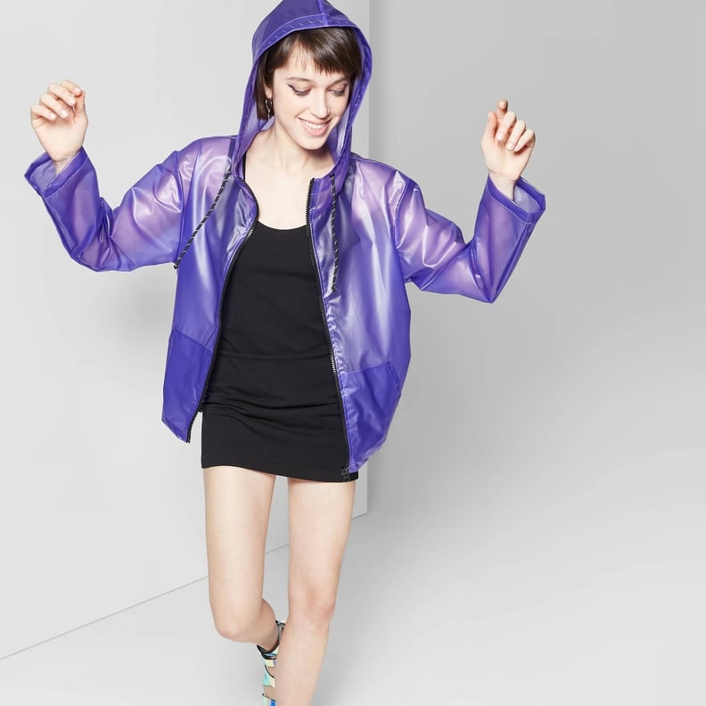 Women's Translucent Rain Coat Jacket