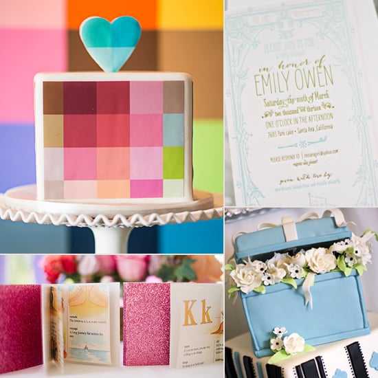 pink and teal baby shower