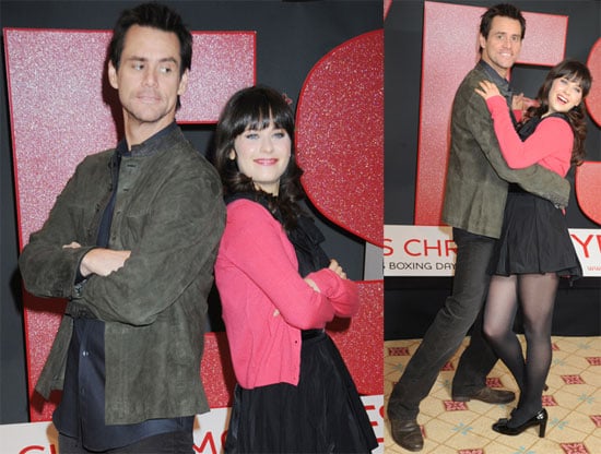 Jim Carrey And Zooey Deschanel At Yes Man Photocall Popsugar Celebrity