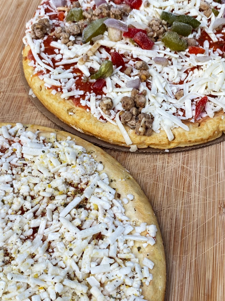 Banza Plant-Based Frozen Pizzas Before Cooking