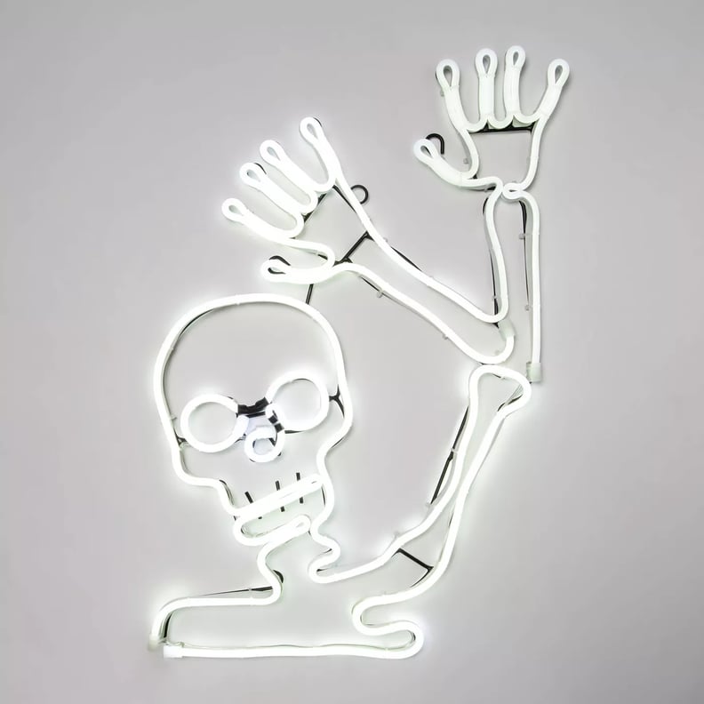 Waving Skeleton Neon Light