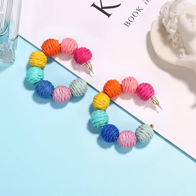 Beaded Hoops