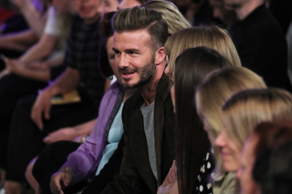 David and Brooklyn Beckham at Victoria's Fashion Show 2016