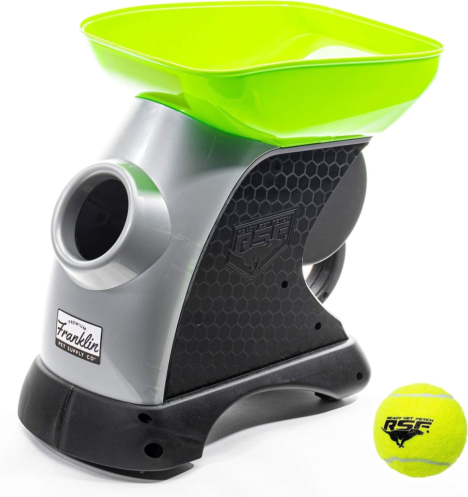 Pets: Franklin Pet Supply Ready Set Fetch Automatic Tennis Ball Launcher