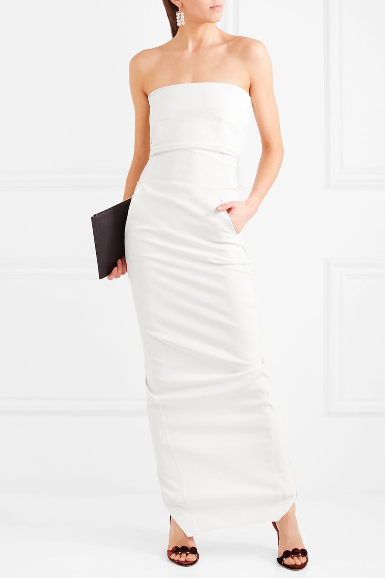 Rick Owens Cotton-Blend Faille Gown