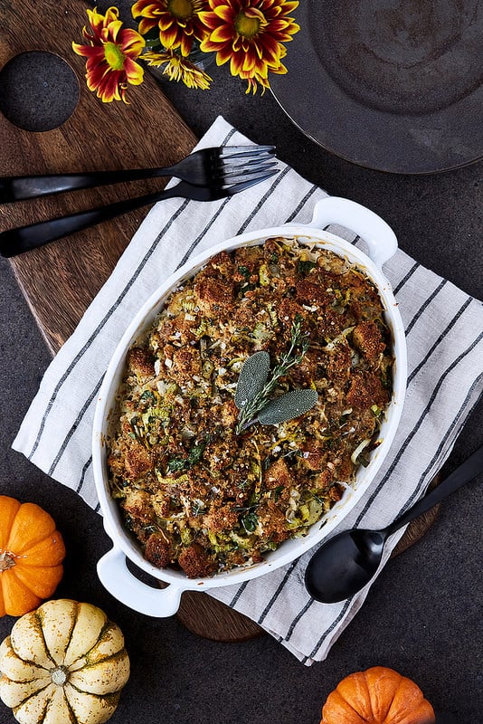 Paleo Sausage and Herb Bread Stuffing