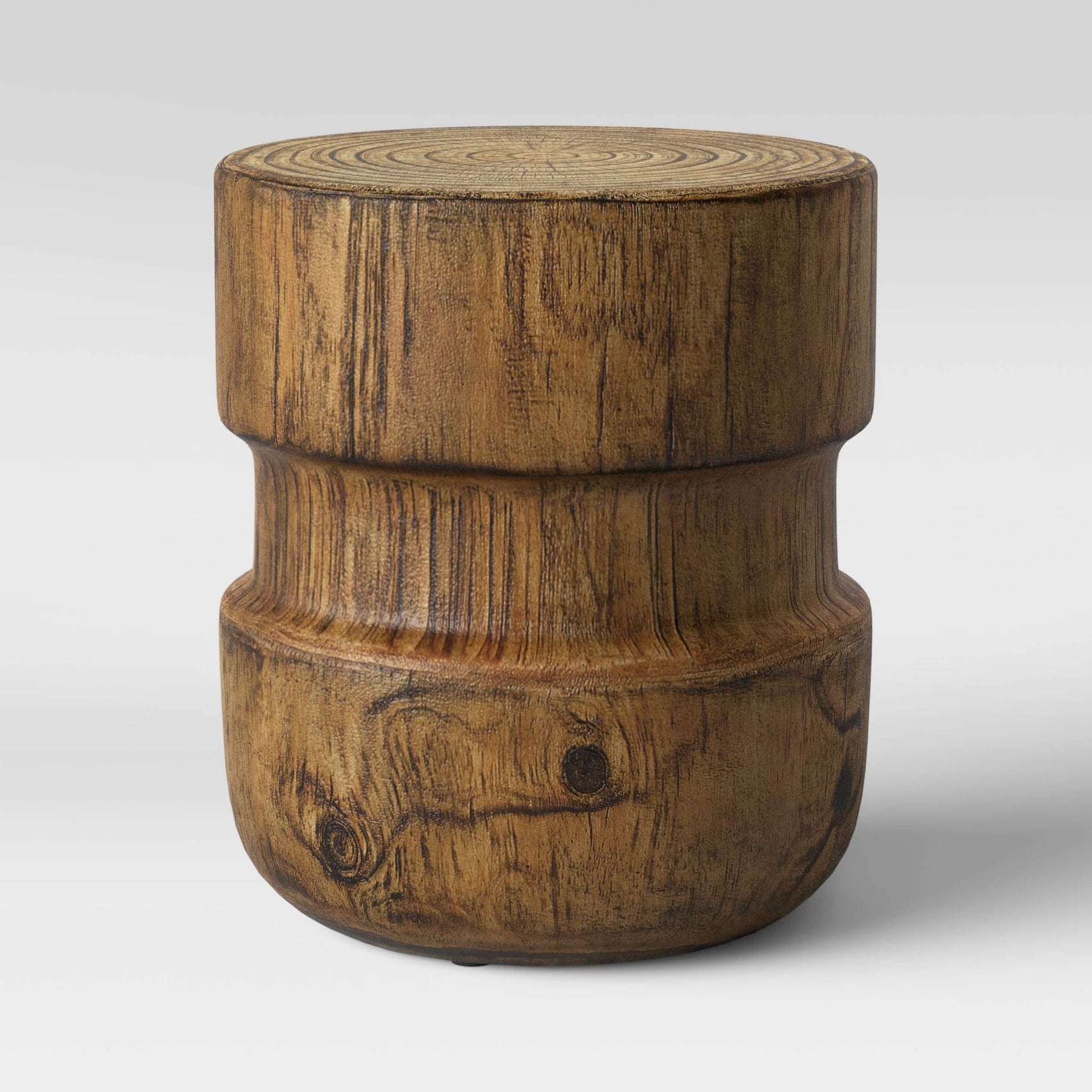 Faux Wood Center Cut Patio Accent Table Target S Affordable