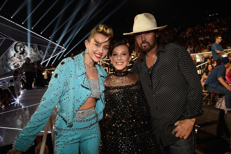 Snapping a Pic With Miley and Billy Ray Cyrus at the 2017 VMAs