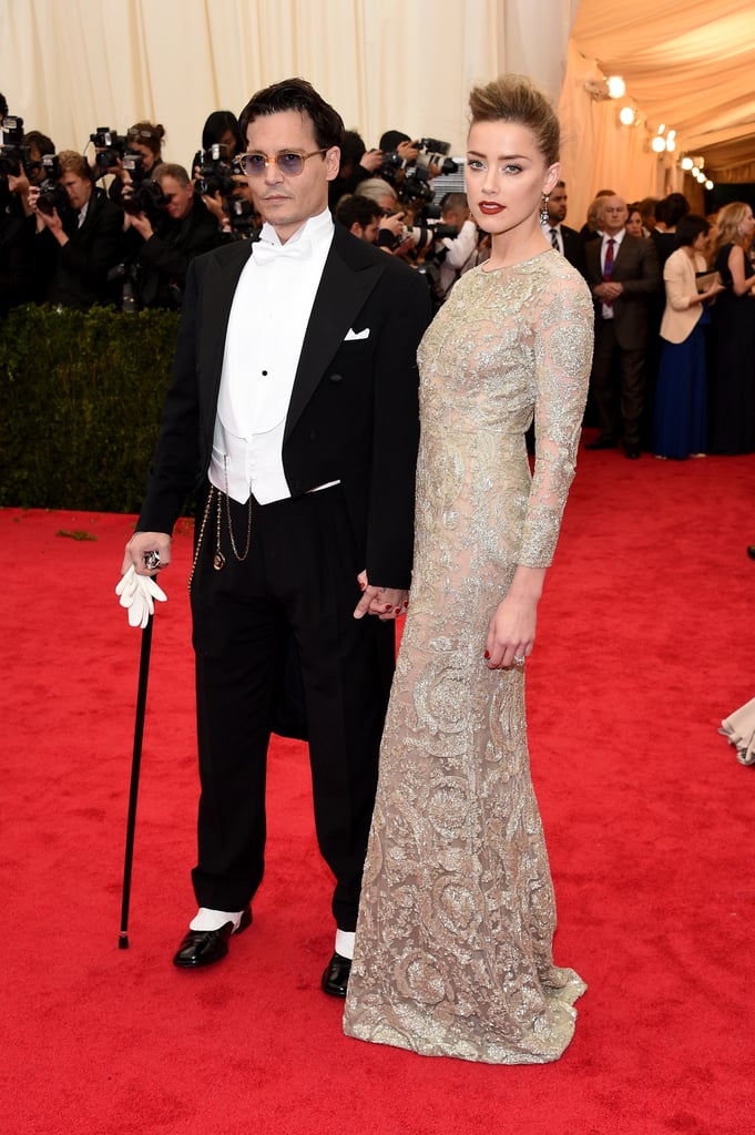 Johnny Depp and Amber Heard at the Met Gala 2014